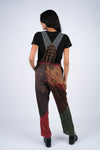 224701XXL Collage Cotton Patchwork Overalls