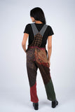 224701XXL Collage Cotton Patchwork Overalls