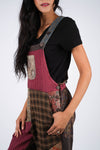 224701XXL Collage Cotton Patchwork Overalls