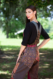 224701XXL Collage Cotton Patchwork Overalls