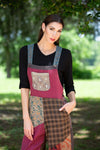 224701XXL Collage Cotton Patchwork Overalls