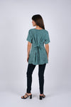 225001 Embroided Sea Button Up Top