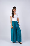 225006 Blue Embroided Hippie Pants