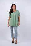 225017 Sleek Embroided Button Shirt