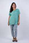 225017 Sleek Embroided Button Shirt