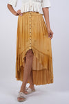 225020 Bohemian Dipped Hem Skirt