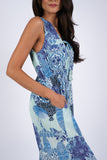 225038 Enchanting Blue Meadow Chic Romper