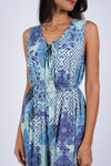 225038 Enchanting Blue Meadow Chic Romper