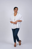 225043 White Chic Classic Cardigan