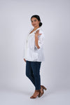225043 White Chic Classic Cardigan