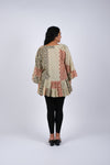 225079 Abstract Mocha Patchwork Tunic