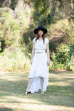 225082 Elegrant Grace Dipped Hem Schiffli Skirt