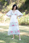 225087 White Tiered Serene Maxi Dress