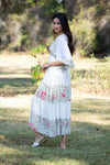 225087 White Tiered Serene Maxi Dress