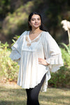225091 Ethereal Vintage White Flared Top