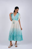 225092 Blue Ombre Enchanting Summer Maxi Dress