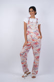 225108/2 Abstract Hippie Red Overalls