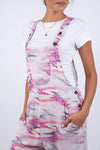225108/3 Abstract Rosey Pink Overalls