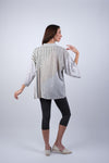 225111 Ethereal Stripes Breezy Patchwork Kimono