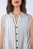 225114 Ethereal Stripes Vintage Collared Shirt