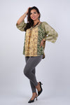 225119 Jungle Dreams Flowy Patchwork Top