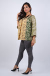225119 Jungle Dreams Flowy Patchwork Top