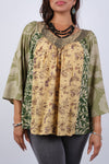 225119 Jungle Dreams Flowy Patchwork Top