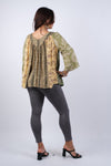 225119 Jungle Dreams Flowy Patchwork Top