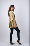225123 Patchwork Jungle Dreams Olive Tunic