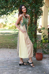 225124 Jungle Dreams Patchwork Maxi Dress with Buttons