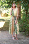 225125 Jungle Dreams Patchwork Olive Romper
