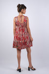 225132 Crimson Sleeveless Dress