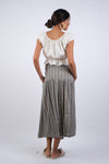 225136 Gray Chic Button Skirt