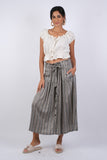 225136 Gray Chic Button Skirt