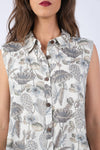 225138/1 Gray Chic Button Shirt