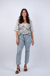 225139/1 Pink Boho Chic Crop Top