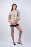225151 Ethereal Stripes Vintage Patchwork Kimono