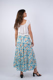 225161 Floral Button-Up Maxi Skirt