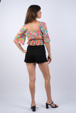 225163 Abstract Bliss Crop Top
