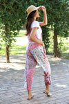 225165 Petal Harmony Patchwork Chic Overalls