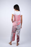 225165 Petal Harmony Patchwork Chic Overalls