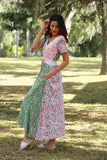 225166 Boho Chic Petal Harmony Summer Dress