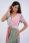 225166 Boho Chic Petal Harmony Summer Dress
