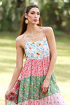 225168 Petal Harmony Boho Maxi Dress