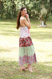 225168 Petal Harmony Boho Maxi Dress