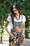 225185 Abstract Allure Patchwork Chic Overall