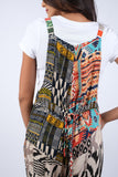 225185 Abstract Allure Patchwork Chic Overall