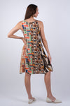 225186 Abstract Allure Patchwork Summer Dress