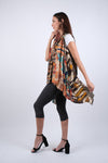 225187 Abstract Allure Patchwork Hippie Cardigan (Sleeveless)