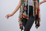 225187 Abstract Allure Patchwork Hippie Cardigan (Sleeveless)
